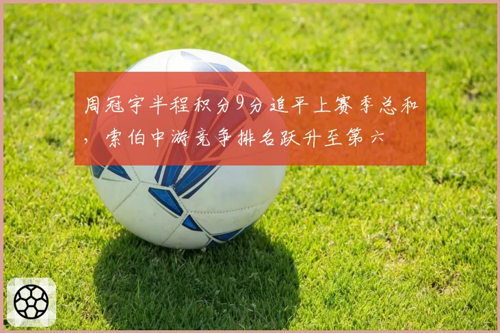 周冠宇半程积分9分追平上赛季总和,索伯中游竞争排名跃升至第六