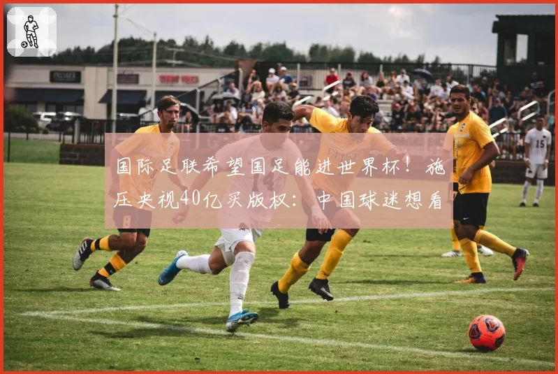 国际足联希望国足能进世界杯！施压央视40亿买版权：中国球迷想看